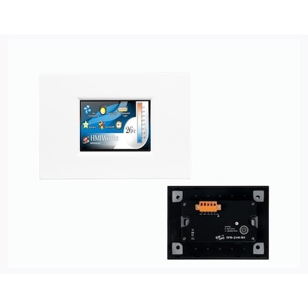 Icp Das 2.8'' High Resolution TFT Color Touch, support RS 485 and Modbus RTU White Panel TPD-280-M1